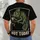 Sleepy Green Chameleon With Coffee For Laid-Back Everyday Casual Wear All-over Print Unisex T-shirt - 4