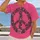 Floral Peace Sign Wreath for Everyday Boho Style and Nature-Loving Friends All-over Print Unisex T-shirt - 2