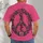 Floral Peace Sign Wreath for Everyday Boho Style and Nature-Loving Friends All-over Print Unisex T-shirt - 4