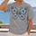 Blue Floral Butterfly with Soft Gray Tones for Everyday Casual Style All-over Print Unisex T-shirt - 2