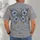 Blue Floral Butterfly with Soft Gray Tones for Everyday Casual Style All-over Print Unisex T-shirt - 4
