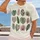 Muted Tropical Leaves for Everyday Botanical Style and Relaxed Weekend Wear All-over Print Unisex T-shirt - 2