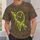 Crossed Crayons neon-lime street-art motif Melting Clock And Neon Crayons For Creative All-over Print Unisex T-shirt - 6