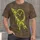 Crossed Crayons neon-lime street-art motif Melting Clock And Neon Crayons For Creative All-over Print Unisex T-shirt - 1