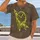 Crossed Crayons neon-lime street-art motif Melting Clock And Neon Crayons For Creative All-over Print Unisex T-shirt - 2