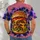Giant Double Cheeseburger With Electric Storm For Casual Foodie Streetwear All-over Print Unisex T-shirt - 4
