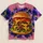 Giant Double Cheeseburger With Electric Storm For Casual Foodie Streetwear All-over Print Unisex T-shirt - 5