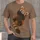 Playful Red Panda and Orange Blossoms for Casual Nature-Loving Everyday Style Wear All-over Print Unisex T-shirt - 1