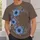 Blue Floral Crescent Wreath for Everyday Casual Style and Nature Lovers All-over Print Unisex T-shirt - 6
