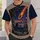 Meteor Shower Over City at Night for Stargazing Fans and Everyday Urban Adventures All-over Print Unisex T-shirt - 6