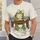 Overworked Green Frog at Desk for Study Breaks and Office Humor for Students and Teachers All-over Print Unisex T-shirt - 6
