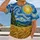 Golden Sun Over Wheat Fields Mosaic Landscape for Art Lovers and Nature Walks All-over Print Unisex T-shirt - 2