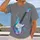 Neon Electric Guitar And Geometric Energy For Music Lovers And Live Concert Nights All-over Print Unisex T-shirt - 2