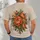 Orange Peony Bouquet for Casual Days and Garden Lovers, Vintage Botanical Style Apparel All-over Print Unisex T-shirt - 4