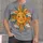 Smiling Retro Sun And Cloud Art For Everyday Casual Wear Teens And Adults All-over Print Unisex T-shirt - 1