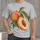 Peach Fruit Botanical Still Life for Summer Picnics and Everyday Casual Outings All-over Print Unisex T-shirt - 1