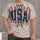 Vintage Red White And Blue USA Stars And Bows For Summer Celebrations And Casual Wear All-over Print Unisex T-shirt - 1
