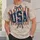 Vintage Red White And Blue USA Stars And Bows For Summer Celebrations And Casual Wear All-over Print Unisex T-shirt - 6