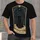 Black Cat Beneath Starlit Boughs for Tarot Lovers and Cozy Everyday Streetwear Style All-over Print Unisex T-shirt - 1
