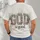 Botanical Faith Lettering for Everyday Worship and Church Gatherings, Unisex Gift Idea All-over Print Unisex T-shirt - 4