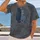 Two Blue Denim Cats With Heart Motif for Casual Everyday Wear and Cat Lovers of All Ages All-over Print Unisex T-shirt - 2