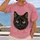 Black Cat Face for Everyday Streetwear and Casual Weekend Style for Cat Lovers All-over Print Unisex T-shirt - 2