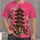 Japanese Pagoda and Cherry Blossoms for Everyday Citywear and Nature Lovers All-over Print Unisex T-shirt - 1