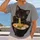 Black Kitten Eating Ramen for Cozy Everyday Style and Casual Food Lovers All-over Print Unisex T-shirt - 2