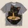 Black Kitten Eating Ramen for Cozy Everyday Style and Casual Food Lovers All-over Print Unisex T-shirt - 5