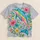 Colorful Dolphin and Wildflower Motif for Beach Days and Everyday Summer Style Wear All-over Print Unisex T-shirt - 5