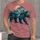 Geometric Bear Mountain Sunset for Outdoor Adventures and Everyday Casual Wear All-over Print Unisex T-shirt - 1