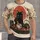 Black Cat Making Matcha with Cherry Blossoms for Cozy Everyday Style All-over Print Unisex T-shirt - 1