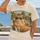 Cool Cat in Sunglasses Poolside Cocktail Scene for Relaxed Summer Style and Cat Lovers All-over Print Unisex T-shirt - 2