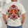 Folk Art Lovebirds and Wildflowers for Everyday Bohemian Style and Nature-Loving Teens All-over Print Unisex T-shirt - 4