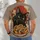 Black Cat With Takoyaki Japanese Street Food for Casual Days and Everyday Cat Lovers All-over Print Unisex T-shirt - 4