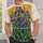 Purple Iris Garden with Golden Ochre Fields for Creative Everyday Style and Art Lovers All-over Print Unisex T-shirt - 6