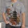 Japanese Pagoda, Maple Leaves and Crane for Autumn Outings and Everyday Wear All-over Print Unisex T-shirt - 1