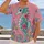 Floral Seahorse and Bubbles for Colorful Coastal Days and Ocean Lovers All-over Print Unisex T-shirt - 2