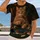Vintage Poker-Playing Ginger Cat Scene For Casual Nights And Cat Lover Gifts All-over Print Unisex T-shirt - 2