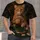 Vintage Poker-Playing Ginger Cat Scene For Casual Nights And Cat Lover Gifts All-over Print Unisex T-shirt - 1