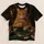 Vintage Poker-Playing Ginger Cat Scene For Casual Nights And Cat Lover Gifts All-over Print Unisex T-shirt - 5