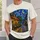 Swirling Night Cafe Street Scene For Art Lovers And Relaxed Everyday Outings Unisex All-over Print Unisex T-shirt - 6