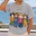 Four Cute Cats in Colorful Pajamas for Cozy Everyday Style and Cat Lover Gifts for Teens All-over Print Unisex T-shirt - 2