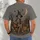 Skeleton Guitarist and Pumpkin Graveyard Scene for Halloween Nights and Autumn Fans All-over Print Unisex T-shirt - 4