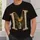 Vintage Capital M Woodland Waterfall Scene for Casual Outdoor Adventures and Everyday Wear All-over Print Unisex T-shirt - 6