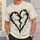 Cracked Black Heart Ink Art for Casual Streetwear and Everyday Outings All-over Print Unisex T-shirt - 6