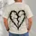 Cracked Black Heart Ink Art for Casual Streetwear and Everyday Outings All-over Print Unisex T-shirt - 4
