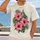Pink Hibiscus and Tropical Leaves for Summer Getaways and Beachside Weekend Style All-over Print Unisex T-shirt - 2
