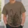 Vintage Cane, Brick Wall and Olive Botanical Scene for Everyday Casual Outings All-over Print Unisex T-shirt - 6