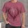 Abstract Thorn Heart in Dusty Rose for Everyday Alternative Style All-over Print Unisex T-shirt - 1